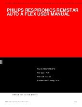 philips respironics remstar auto a-flex manual Philips respironics remstar auto a flex system one humidifier manual.