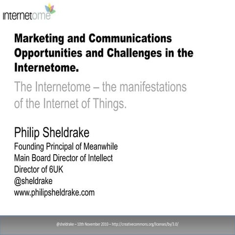 Marketing and Communications in the Internetome