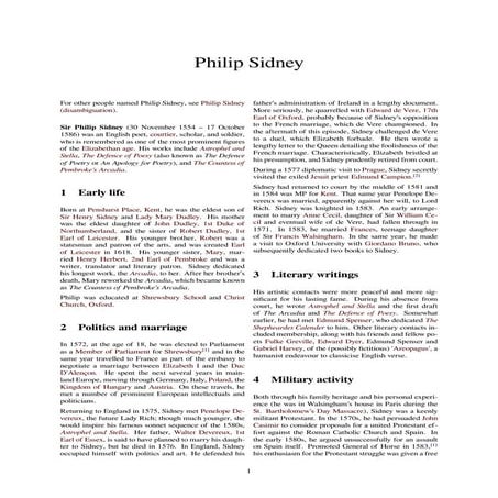 Philip sidney