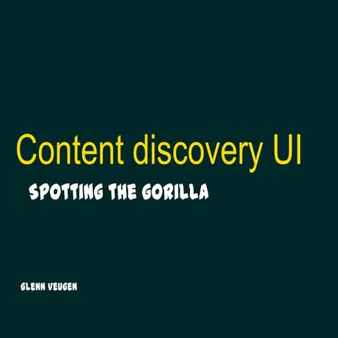 Content Discovery UI
