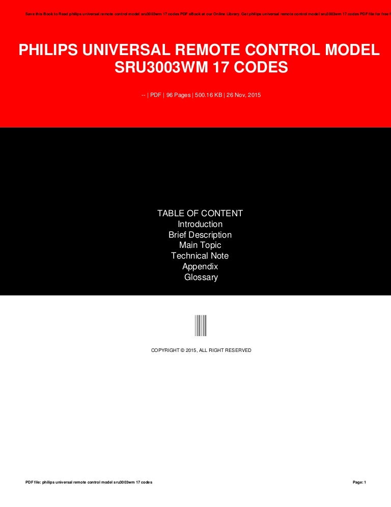 Philips Universal Remote Codes Cl035a Instructions 2019 Techscopy