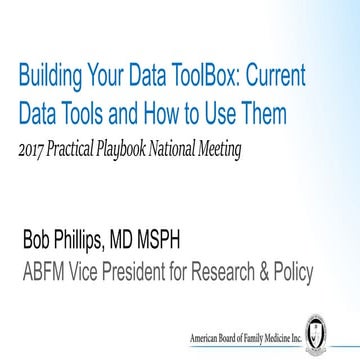 Building Your Data ToolBox: Current Data Tools and How to Use Them