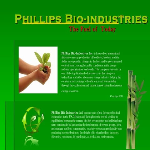 Phillips bio industries inc. powerpoint