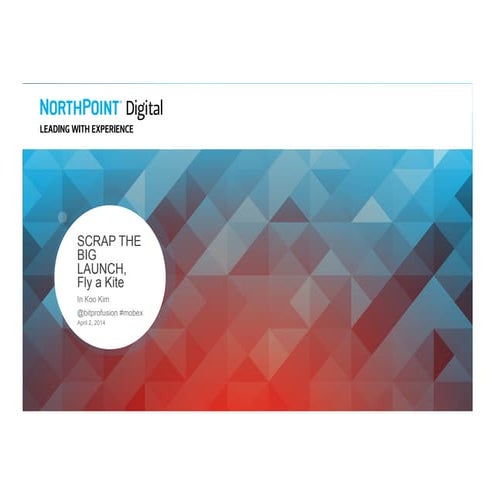 Scrap the Big Launch, Fly a Kite