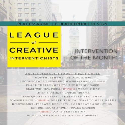 Philadelphia Chapter, League of Creative Interventionists toolkit