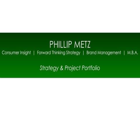 Phil Metz Experience | Sample Project Portfolio