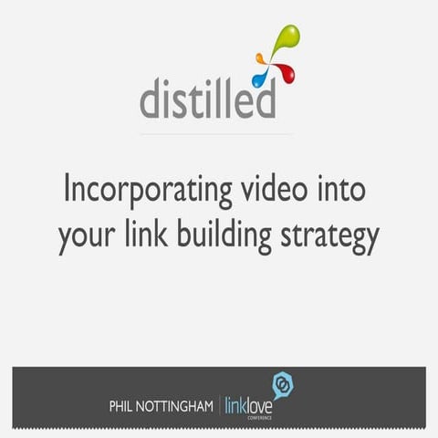 Incorporating Video into your Link Building Strategy