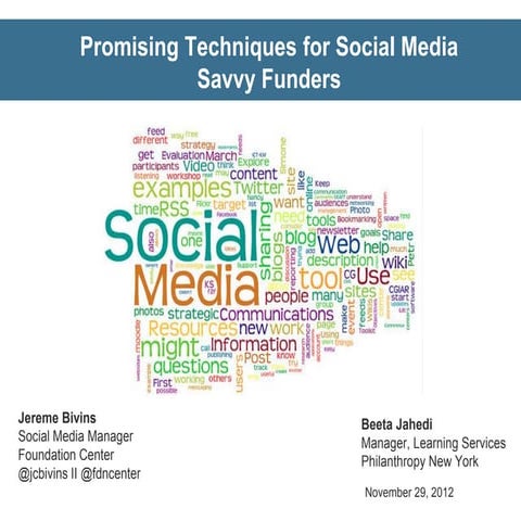 Promising Techniques Used By Social Media Savvy Funders [Webinar]