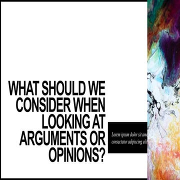 Arguments and Fallacies: Philosophy SHS