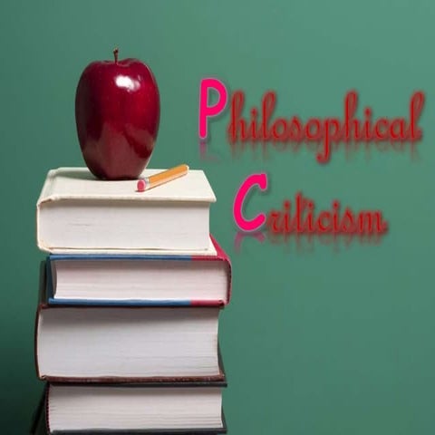 Philosophical criticism