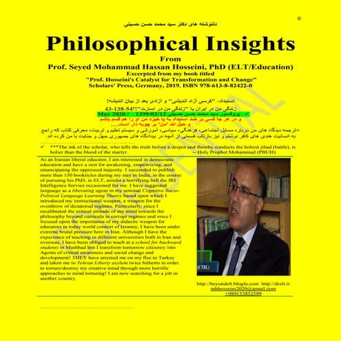 Philosophical insights from Professor Hosseini