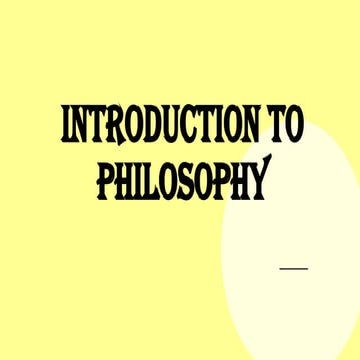PHILOSOPHY.pptx OBJECTIVES: Notice disorder in an environment. Notice things ...