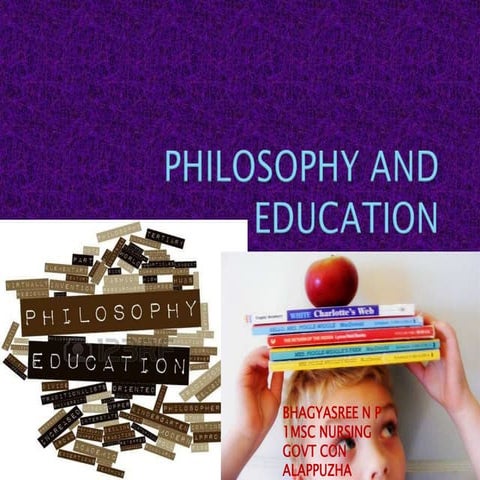 Philosophy and education