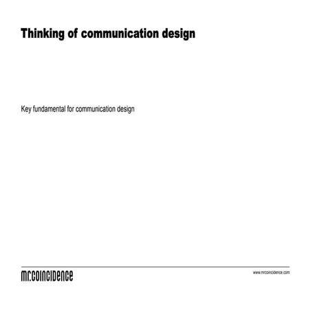 communication design philosophy