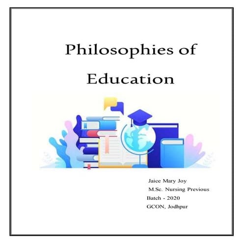 Philosophy of education