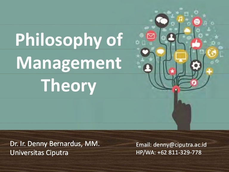 Philosophy of Management Theory