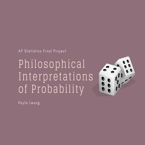 Philosophy of Probability