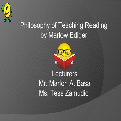 Philosophy Of Teaching Reading