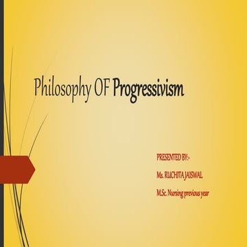 Philosophy of progressivism