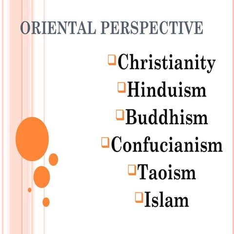 Philosophy Oriental Perspective