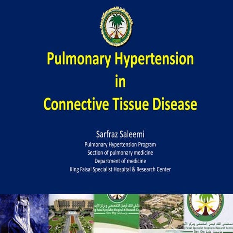 Pulmonary Hypertension associated with Connective Tissue Disease.