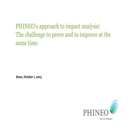 FoME Symposium 2015 | Workshop 7: Designing and Evaluating Impact-oriented Pr...