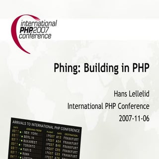 Phing: Building with PHP