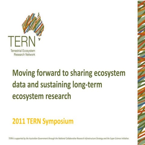 Moving Forward to Sharing Ecosystem Data and Sustainging Long-term Ecosystem ...