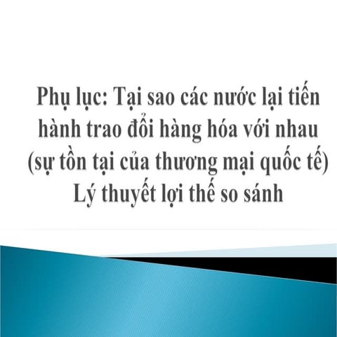 Phụ lục thương mại quốc tế