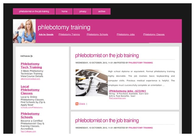 Phlebotomist Cover Letter
