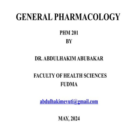 PHM201 pharmacology  lecture note 1.pptx