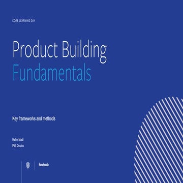 Product Building Fundamentals