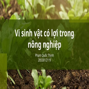 Vi sinh trong nông nghiệp lecture 25.pptx
