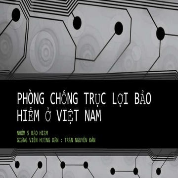 Phòng chống trục lợi bảo hiểm ở việt