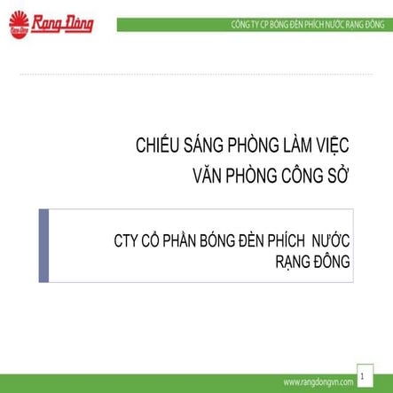 Đèn LED trong chiếu sáng Phòng làm việc