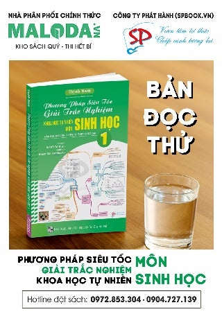Phương pháp siêu tốc giải trắc nghiệm môn sinh tập 1