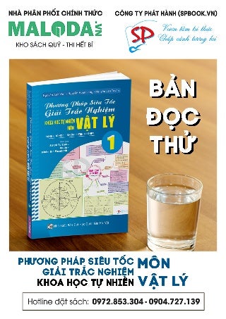 Phương pháp siêu tốc giải trắc nghiệm môn vật lý 1