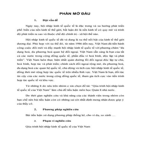 Phần mở đầu