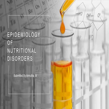 Public health nutrition- national disorders