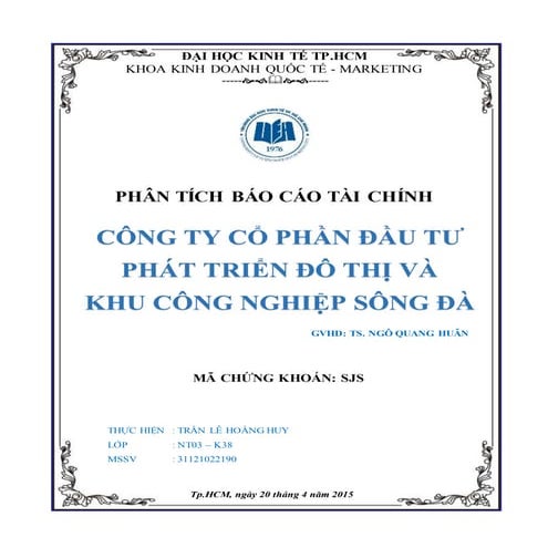 Phân tích báo cáo tài chính