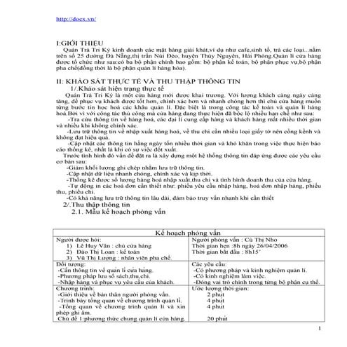 Phân tích thiết kế hệ thống quản lý bán nước giải khát