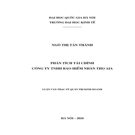 Phân tích tài chính công ty TNHH bảo hiểm nhân thọ AIA.pdf