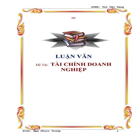 Báo cáo thực tập Phân tích tài chính 