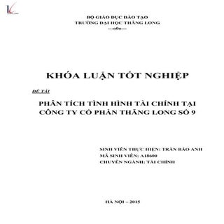 Phân tích tình hình tài chính công ...