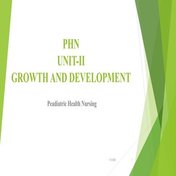 Peadatrics growth and development unit no 2