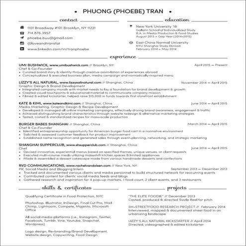 Phoebe Tran Resume Pdf