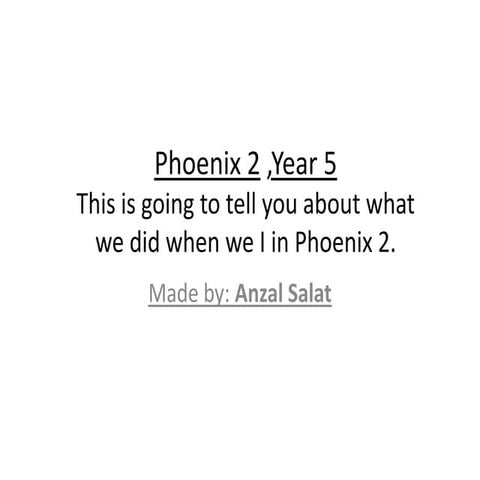 Phoenix 2 ,year 5
