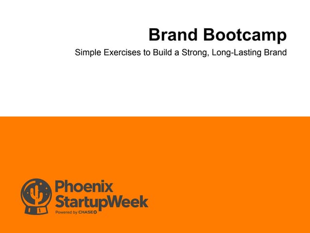 Brand Bootcamp: Simple Exercises to Build a Strong, Long-Lasting Brand