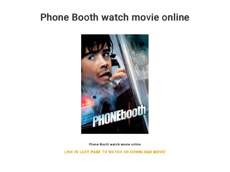 Phone Booth Watch Movie Online