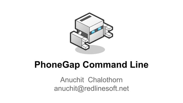 Using PhoneGap Command Line